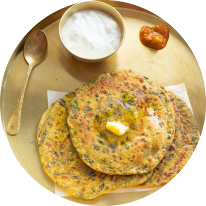 Picture of Paratha Combo With Curd