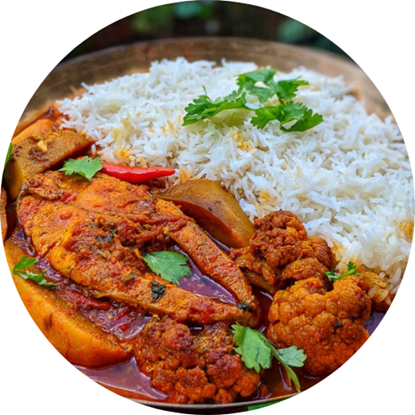 Picture of Rohu Fish Curry Meal