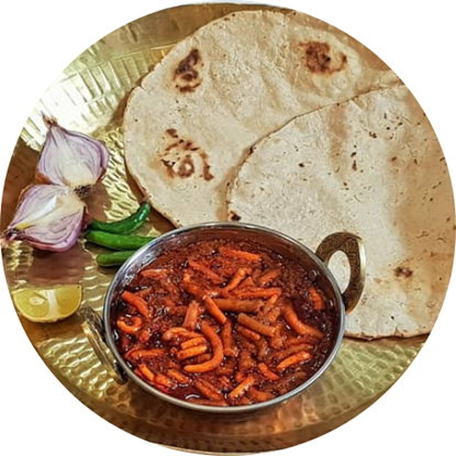 Picture of Shev Bhaji and chapati