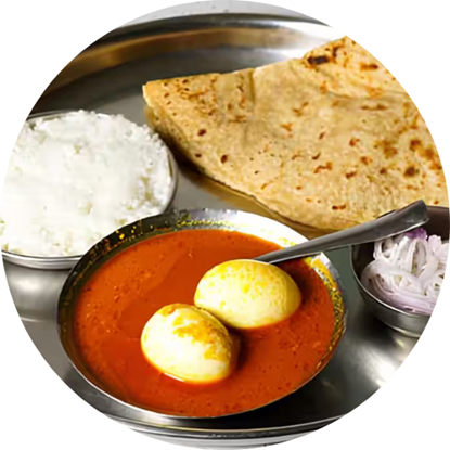 Picture of Egg Budget Thali