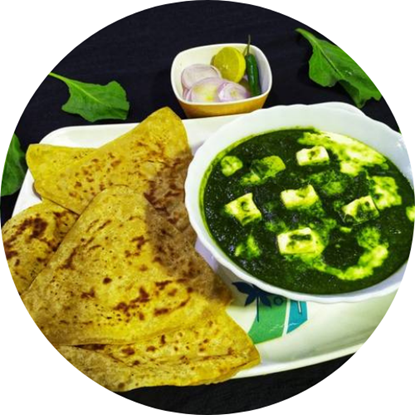 Picture of Palak Paneer and Paratha