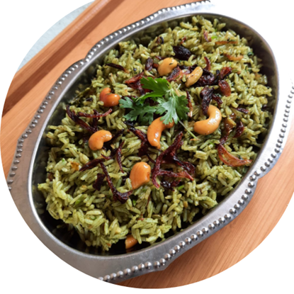 Picture of Palak rice | serves 1 |