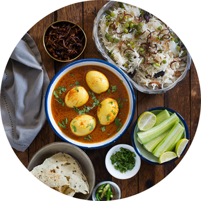 Picture of Punjabi Egg Curry Meal