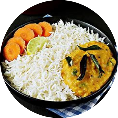 Picture of Dal Rice with Sabji