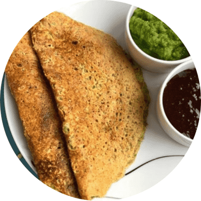 Picture of Onion Moong Dal Crepes