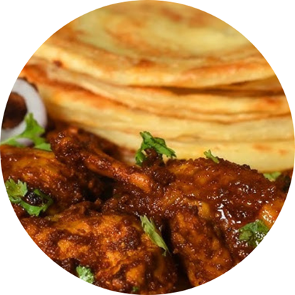 Picture of Chicken fry with paratha