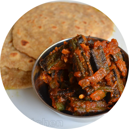 Picture of Bhindi Masala Thali