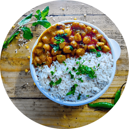 Picture of Chole Chawal Bowl