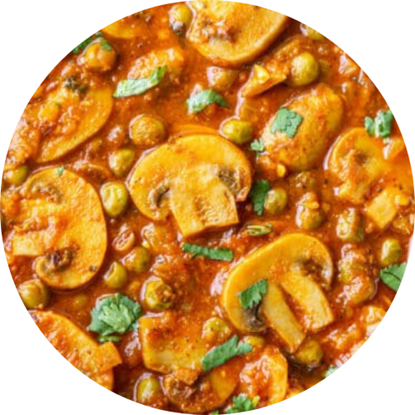 Picture of Mushroom Mutter Masala Meal