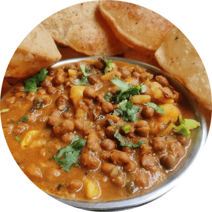 Picture of Chana Aloo Poori Meal